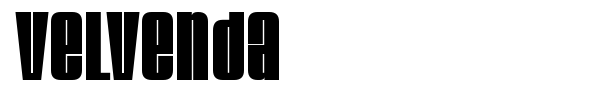 Velvenda font preview